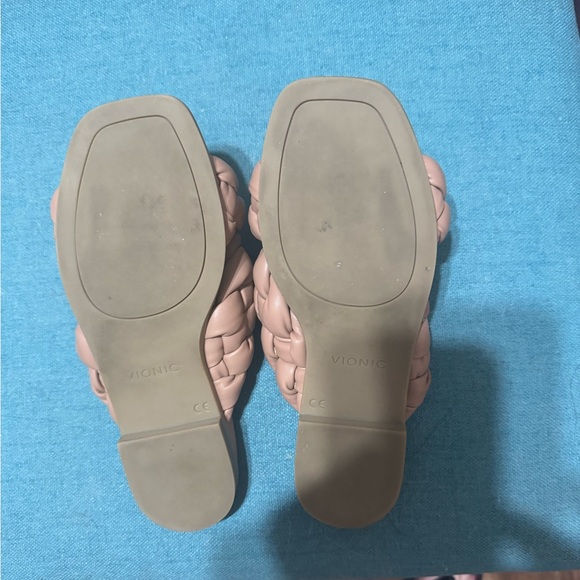 Vionic ❤️Women's Kalina Braided Cross Strap Slides in Macaroon - Picture 6 of 8